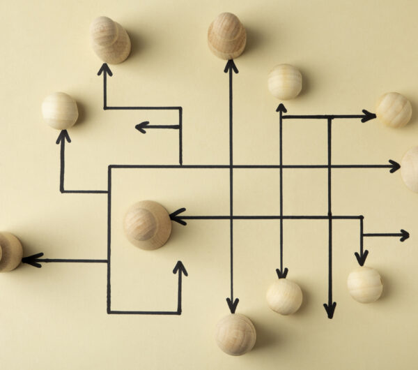 top-view-wooden-pawns-arrangement